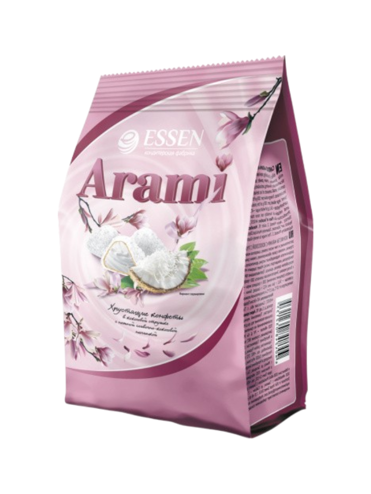 КОНФЕТЫ ARAMI С КОКОСОВОЙ СТРУЖКОЙ СТАБИЛО 200Г